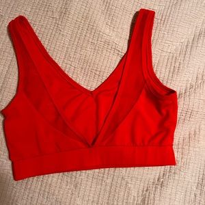 Red Sports Bra size Small